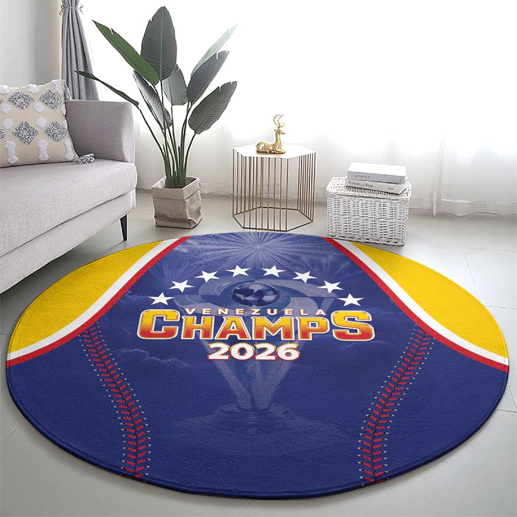 Venezuela Baseball Round Carpet 1st Champions Glorious Victory