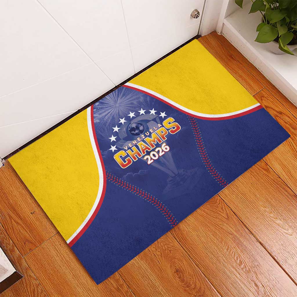 Venezuela Baseball Rubber Doormat 1st Champions Glorious Victory