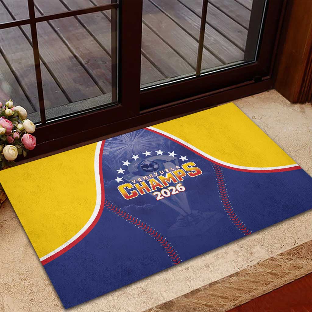 Venezuela Baseball Rubber Doormat 1st Champions Glorious Victory