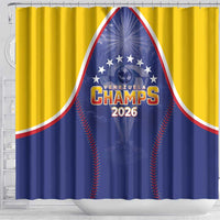 Venezuela Baseball Shower Curtain 1st Champions Glorious Victory