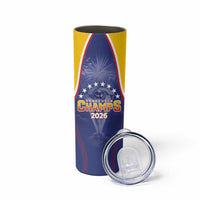 Venezuela Baseball Custom Skinny Tumbler 1st Champions Glorious Victory
