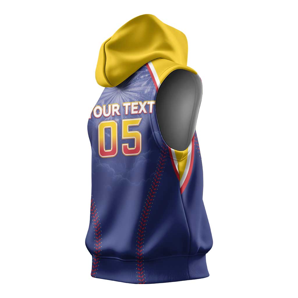 Venezuela Baseball Custom Sleeveless Hoodie 1st Champions Glorious Victory