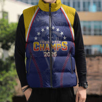 Venezuela Baseball Custom Sleeveless Puffer Jacket 1st Champions Glorious Victory