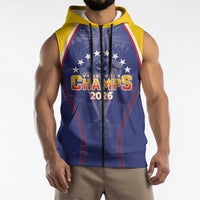 Venezuela Baseball Custom Sleeveless Zip Hoodie 1st Champions Glorious Victory