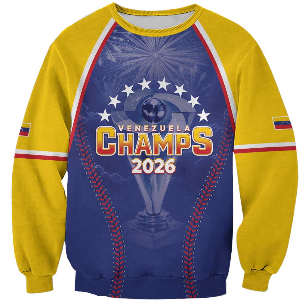 Venezuela Baseball Custom Sweatshirt 1st Champions Glorious Victory