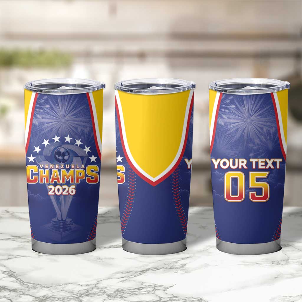 Venezuela Baseball Custom Tumbler Cup 1st Champions Glorious Victory