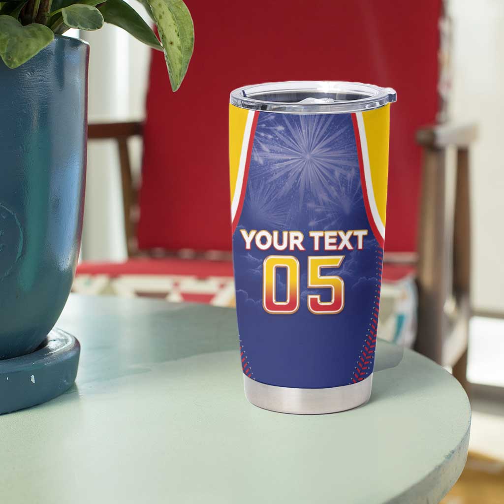 Venezuela Baseball Custom Tumbler Cup 1st Champions Glorious Victory