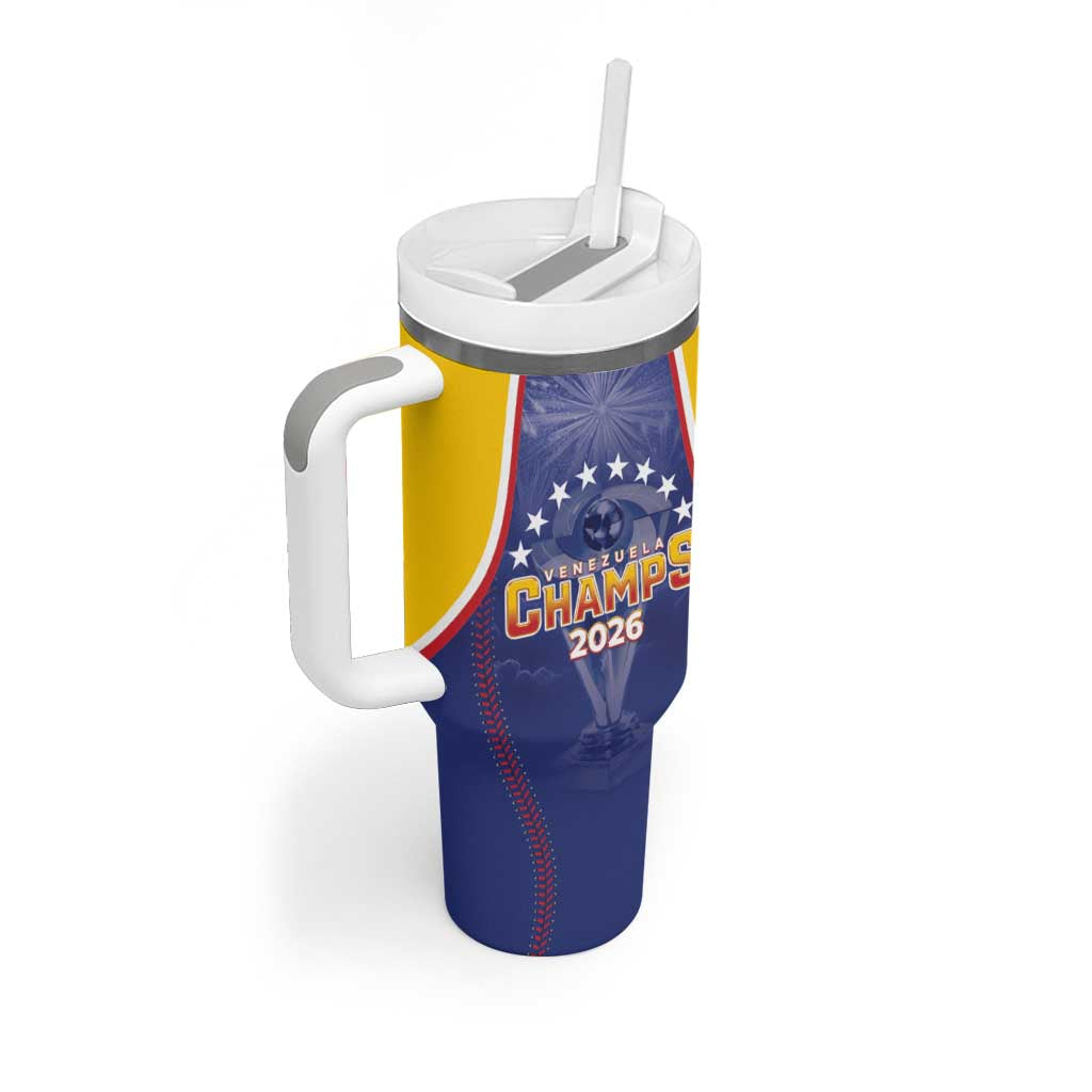 Venezuela Baseball Custom Tumbler With Handle 1st Champions Glorious Victory