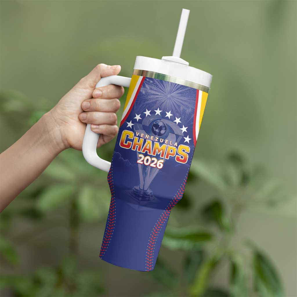 Venezuela Baseball Custom Tumbler With Handle 1st Champions Glorious Victory