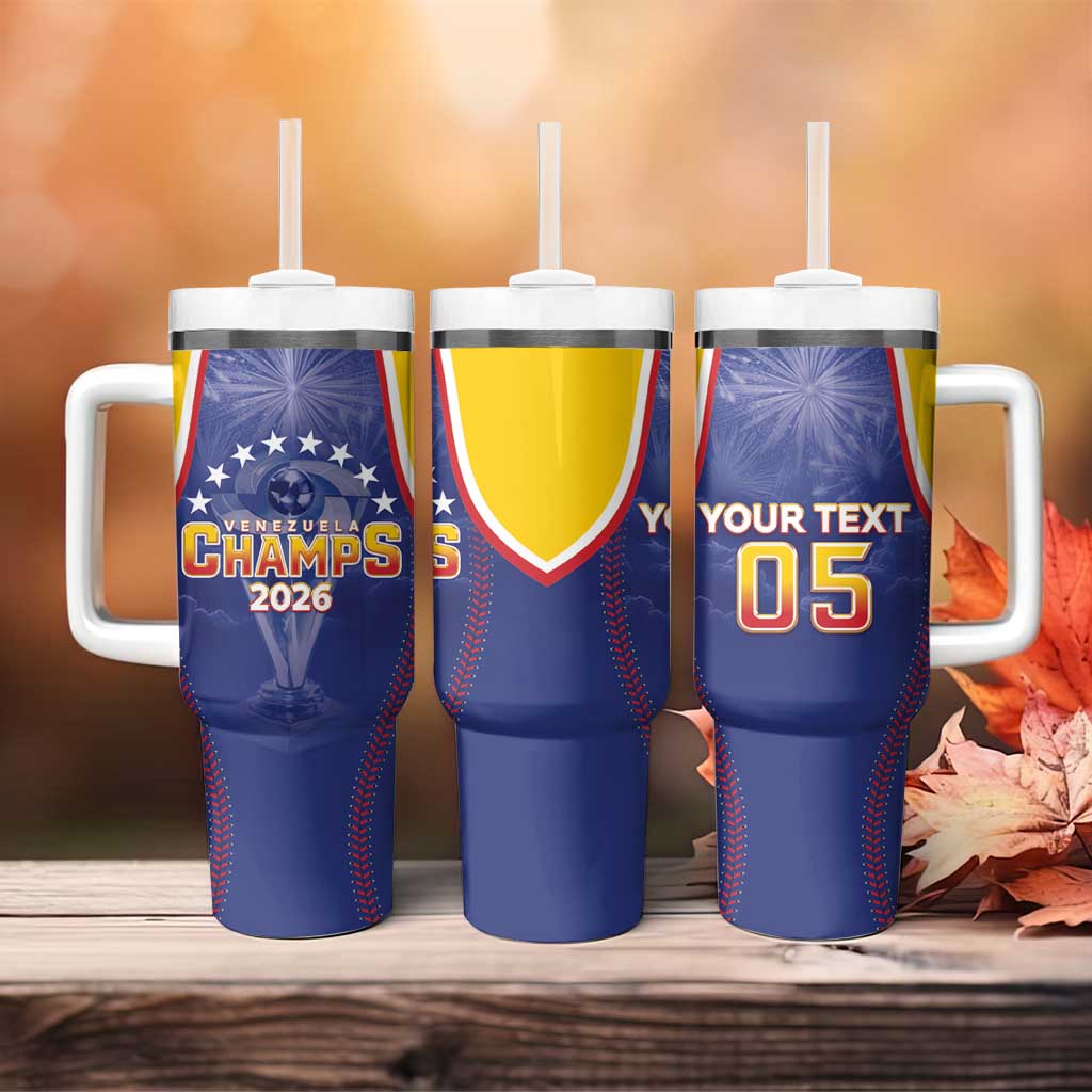 Venezuela Baseball Custom Tumbler With Handle 1st Champions Glorious Victory