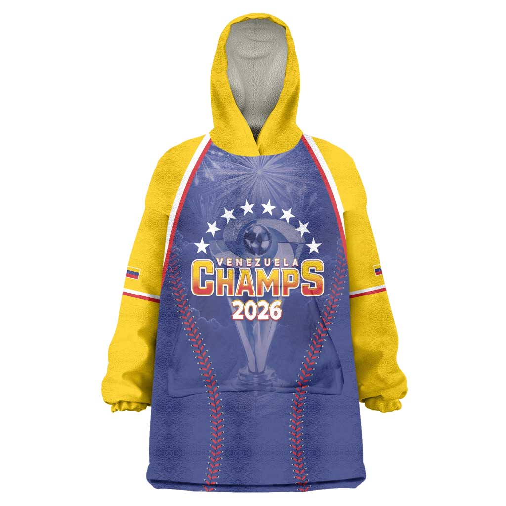 Venezuela Baseball Custom Wearable Blanket Hoodie 1st Champions Glorious Victory