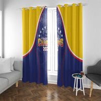 Venezuela Baseball Window Curtain 1st Champions Glorious Victory