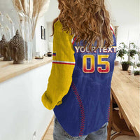 Venezuela Baseball Custom Women Casual Shirt 1st Champions Glorious Victory