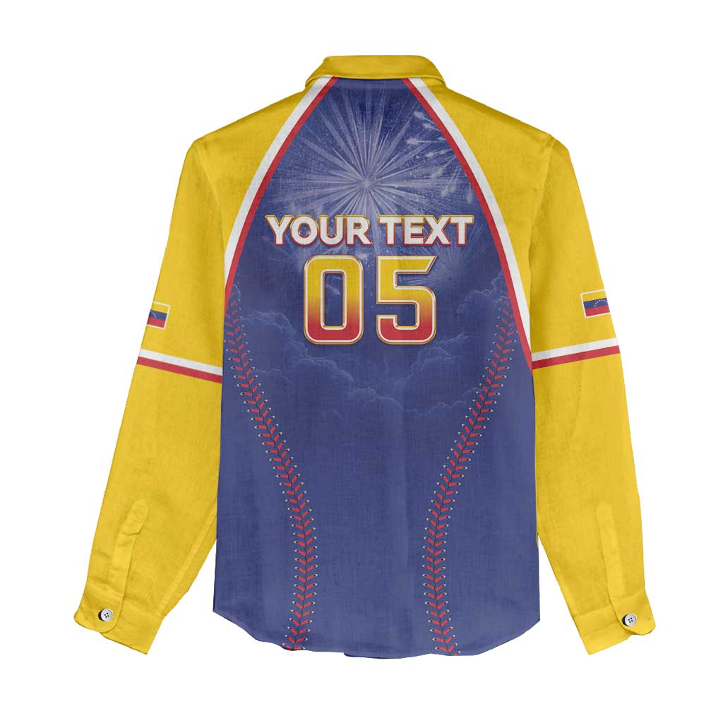 Venezuela Baseball Custom Women Casual Shirt 1st Champions Glorious Victory