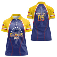 Venezuela Baseball Custom Women Polo Shirt 1st Champions Glorious Victory