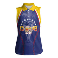 Venezuela Baseball Custom Women Sleeveless Polo Shirt 1st Champions Glorious Victory