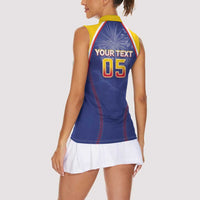 Venezuela Baseball Custom Women Sleeveless Polo Shirt 1st Champions Glorious Victory