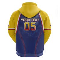 Venezuela Baseball Custom Zip Hoodie 1st Champions Glorious Victory