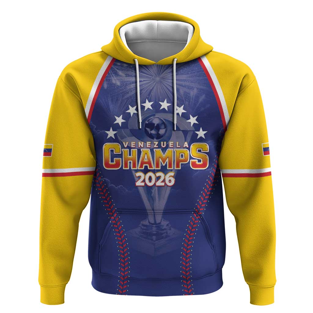 Venezuela Baseball Custom Zip Hoodie 1st Champions Glorious Victory