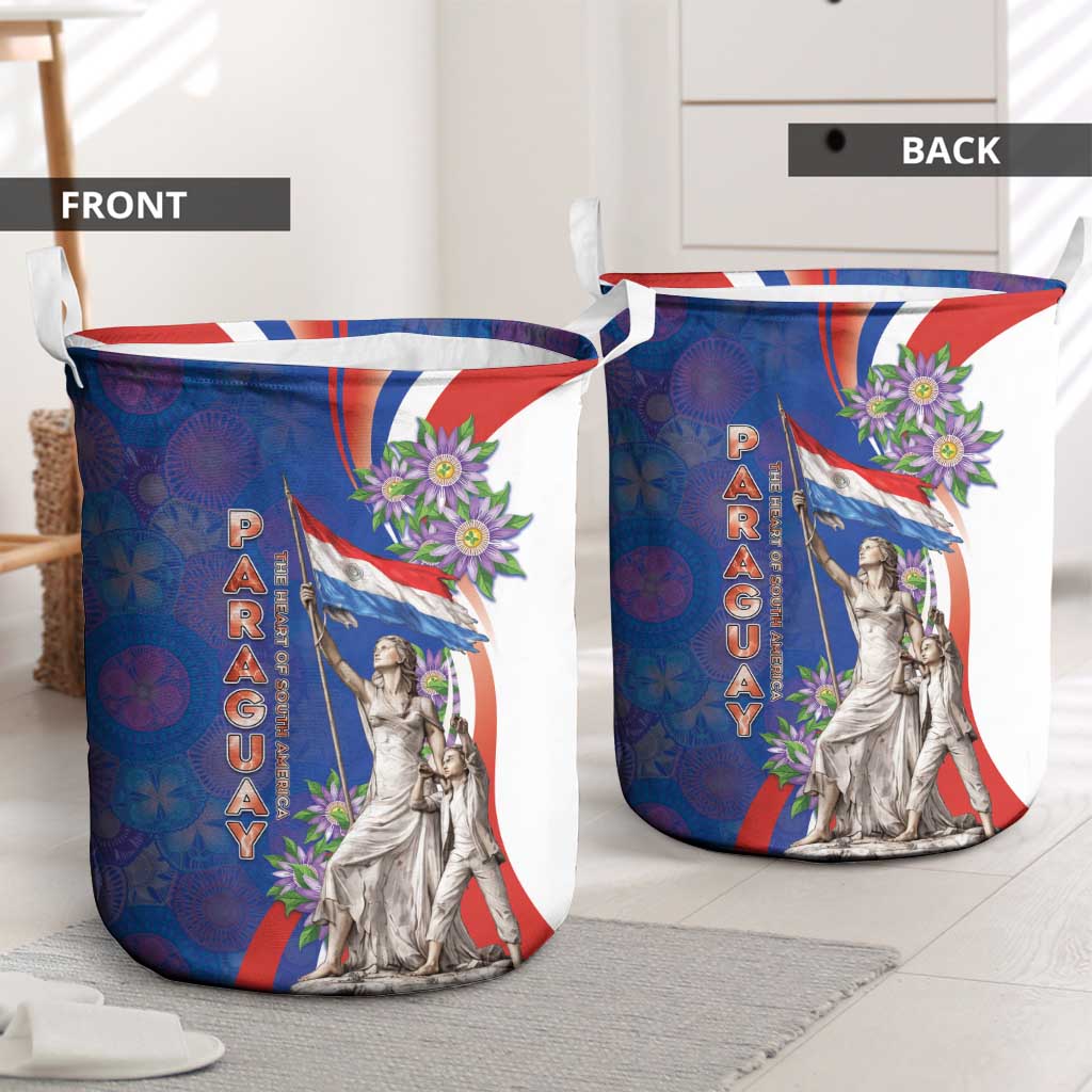 Paraguay Independence Day Laundry Basket The Heart Of South America