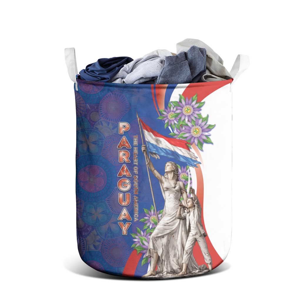 Paraguay Independence Day Laundry Basket The Heart Of South America