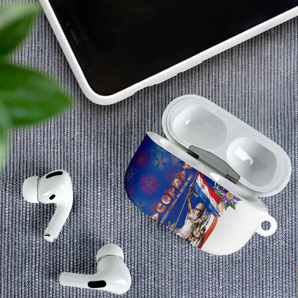 Paraguay Independence Day AirPods Case The Heart Of South America