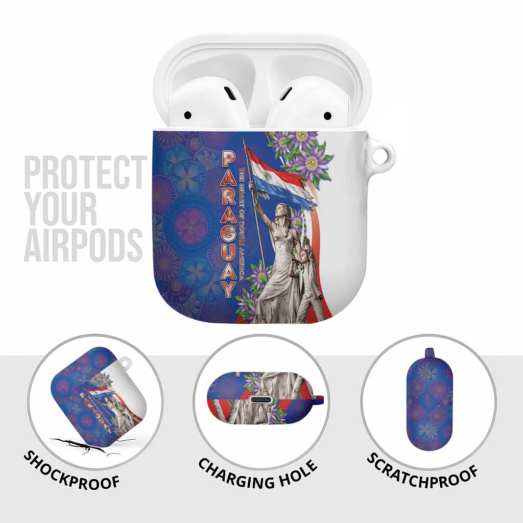 Paraguay Independence Day AirPods Case The Heart Of South America