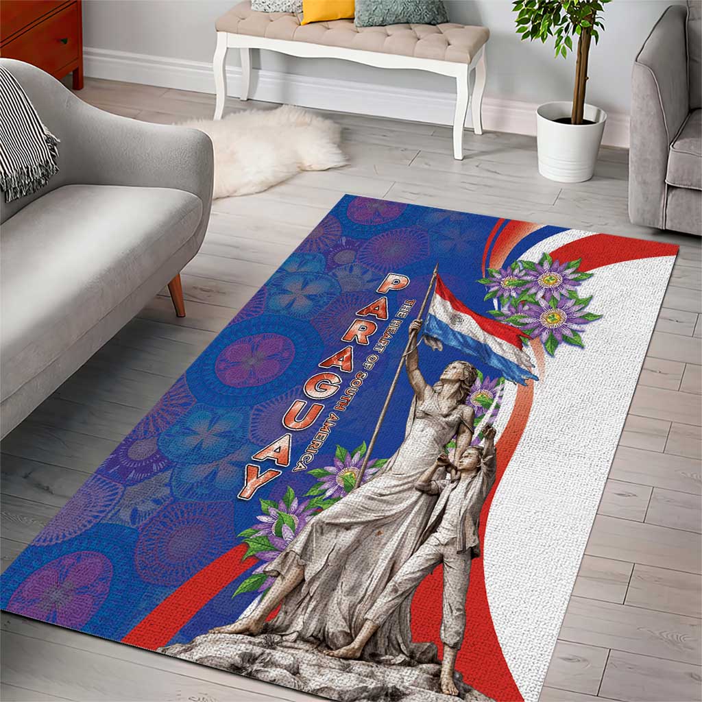 Paraguay Independence Day Area Rug The Heart Of South America