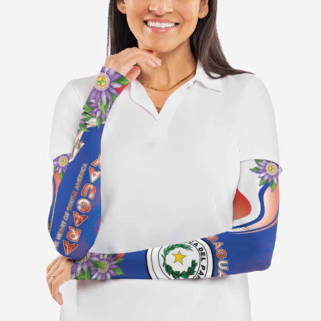 Paraguay Independence Day Arm Sleeves The Heart Of South America