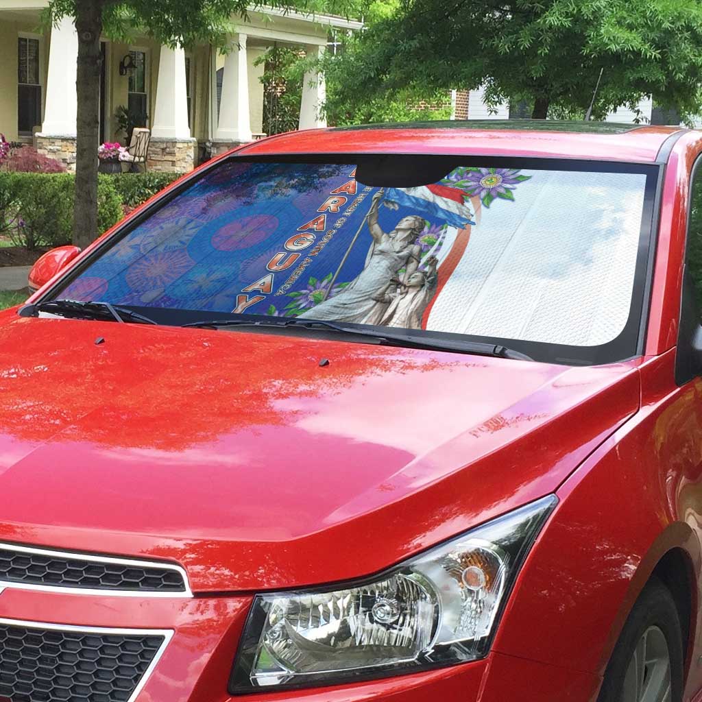 Paraguay Independence Day Auto Sun Shade The Heart Of South America