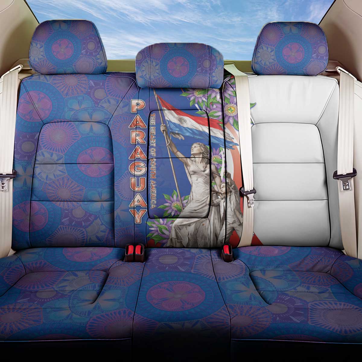 Paraguay Independence Day Back Car Seat Cover The Heart Of South America
