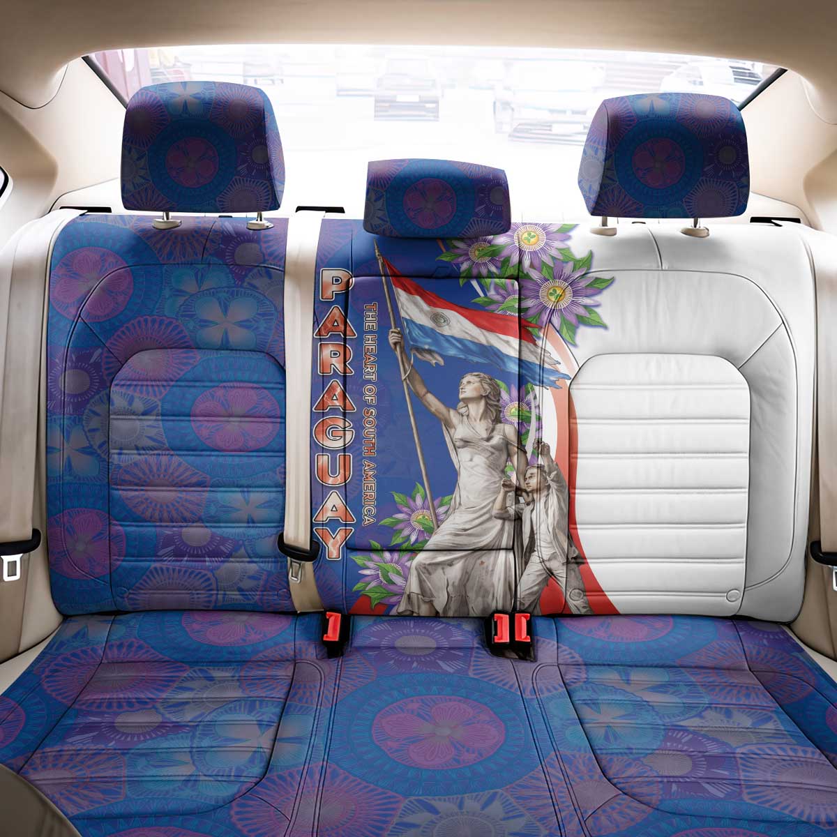 Paraguay Independence Day Back Car Seat Cover The Heart Of South America
