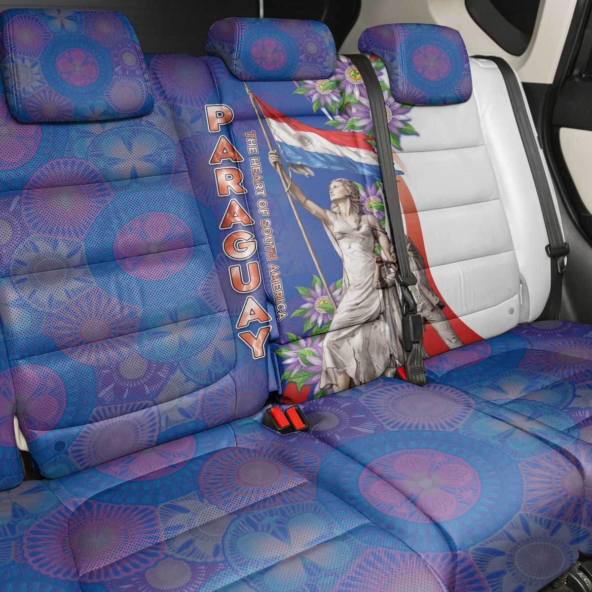 Paraguay Independence Day Back Car Seat Cover The Heart Of South America