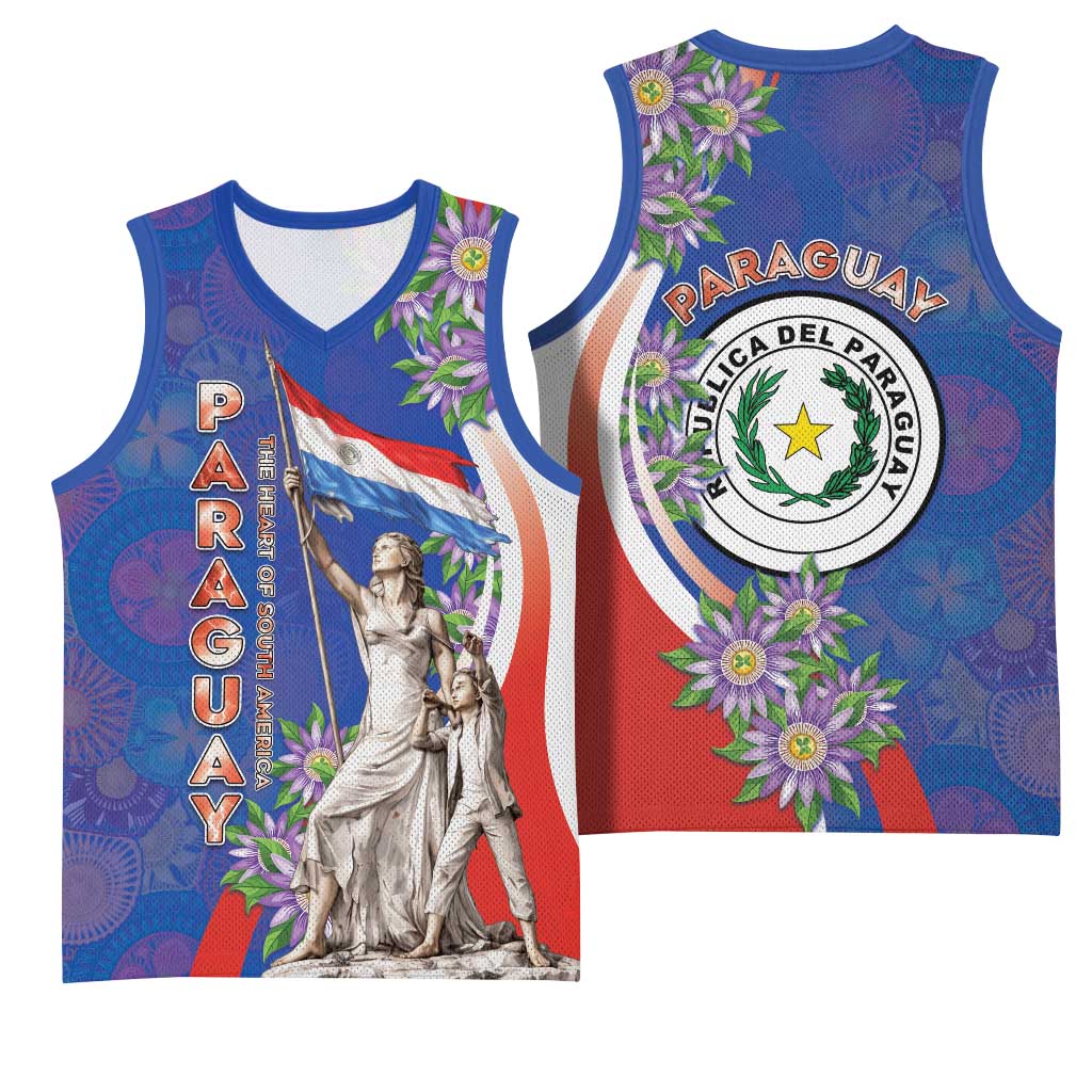 Paraguay Independence Day Basketball Jersey The Heart Of South America