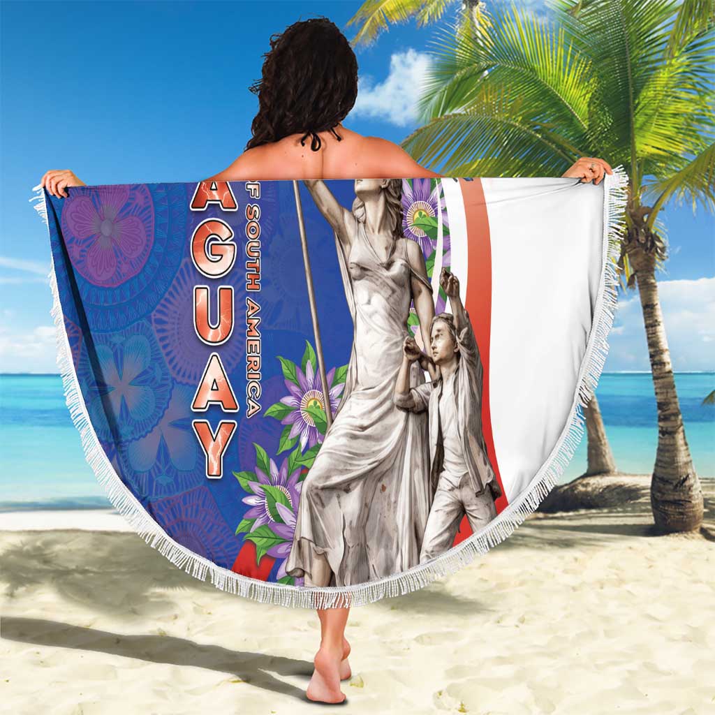Paraguay Independence Day Beach Blanket The Heart Of South America