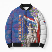 Paraguay Independence Day Bomber Puffer Jacket The Heart Of South America