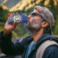 Paraguay Independence Day 4 in 1 Can Cooler Tumbler The Heart Of South America