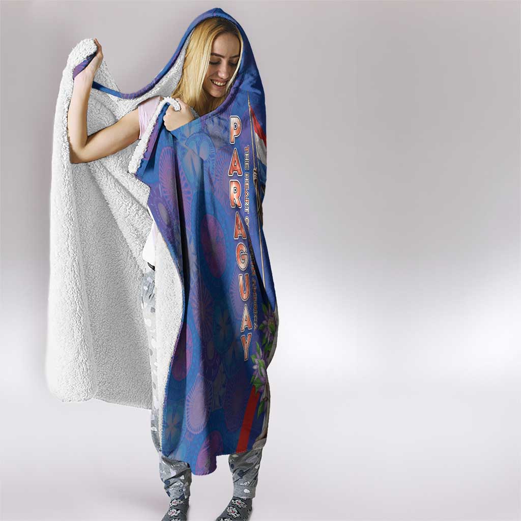 Paraguay Independence Day Hooded Blanket The Heart Of South America