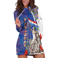 Paraguay Independence Day Hoodie Dress The Heart Of South America