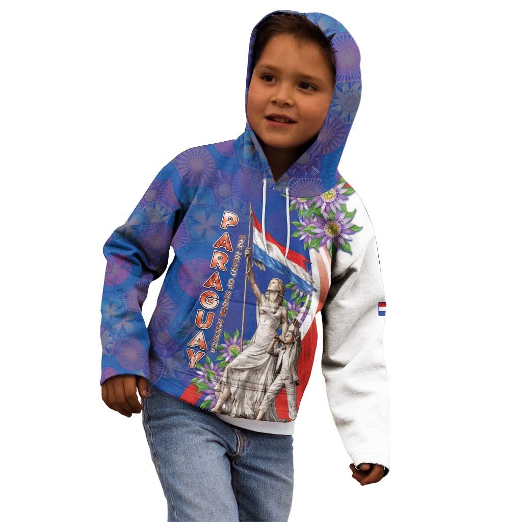 Paraguay Independence Day Kid Hoodie The Heart Of South America