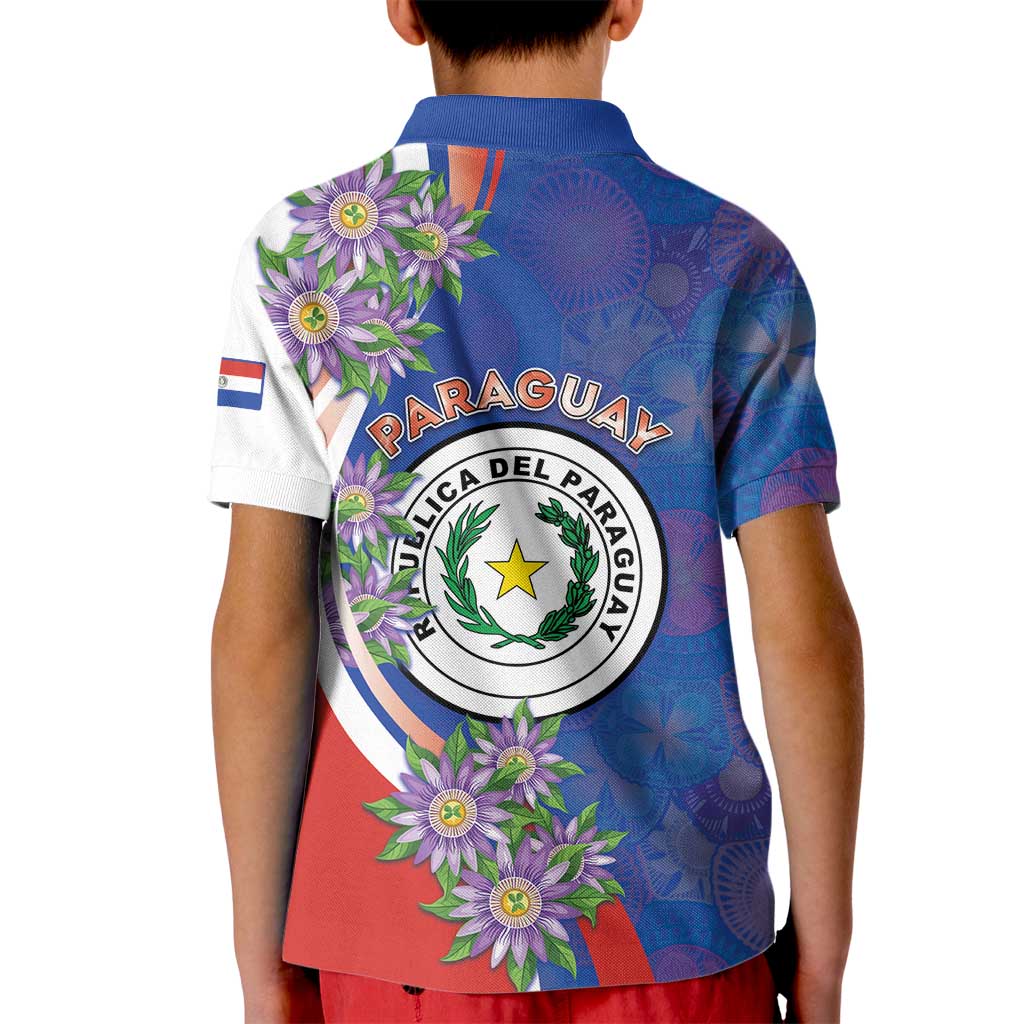 Paraguay Independence Day Kid Polo Shirt The Heart Of South America