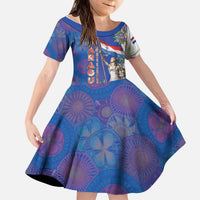 Paraguay Independence Day Kid Short Sleeve Dress The Heart Of South America