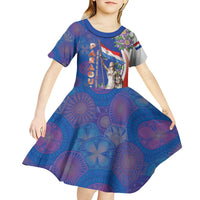 Paraguay Independence Day Kid Short Sleeve Dress The Heart Of South America