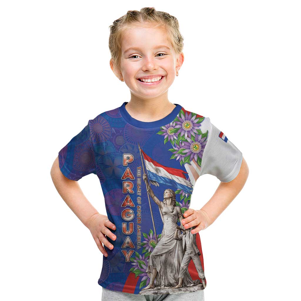 Paraguay Independence Day Kid T Shirt The Heart Of South America