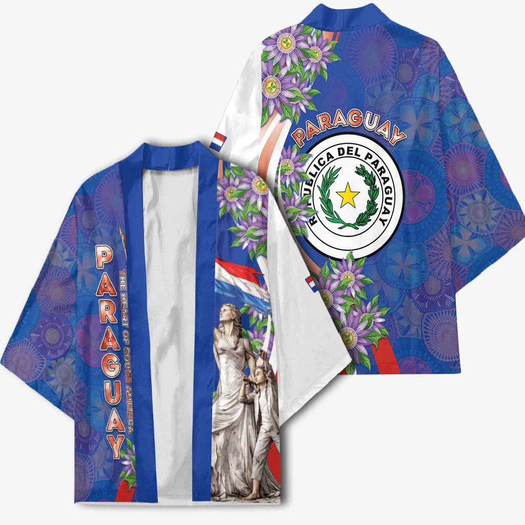 Paraguay Independence Day Kimono The Heart Of South America