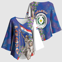 Paraguay Independence Day Kimono Sleeve Blouse The Heart Of South America