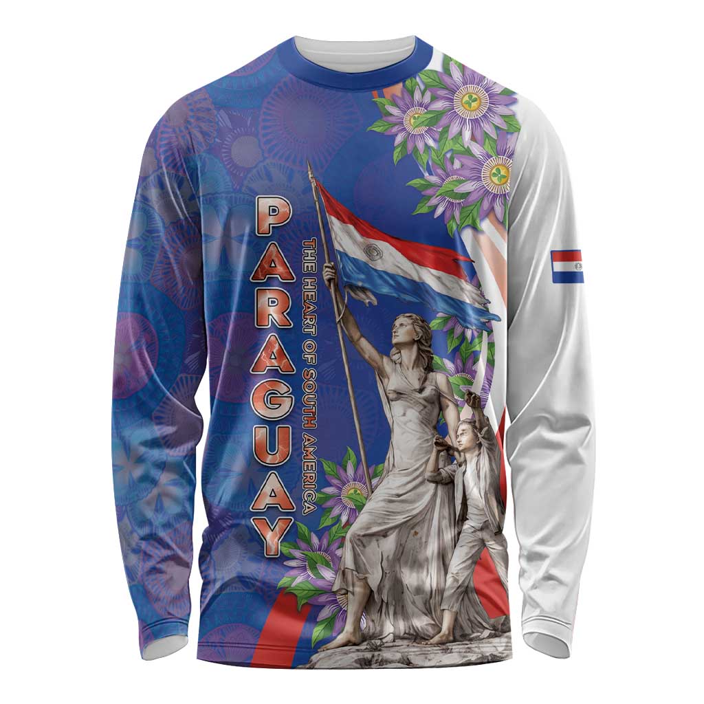 Paraguay Independence Day Long Sleeve Shirt The Heart Of South America