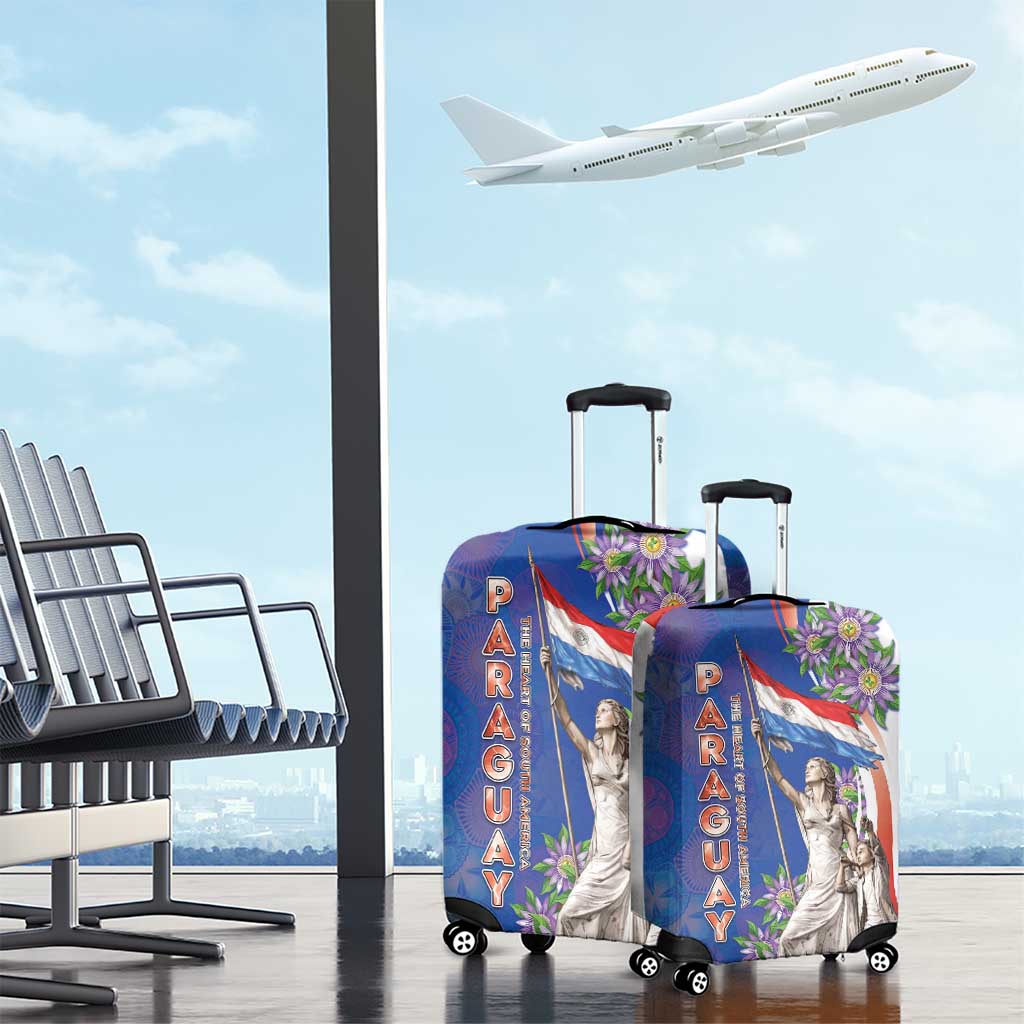 Paraguay Independence Day Luggage Cover The Heart Of South America