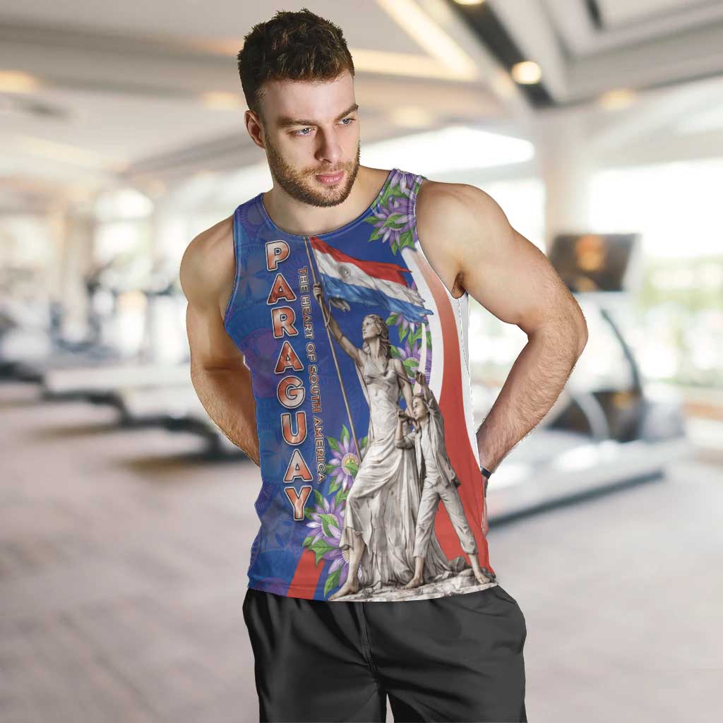 Paraguay Independence Day Men Tank Top The Heart Of South America