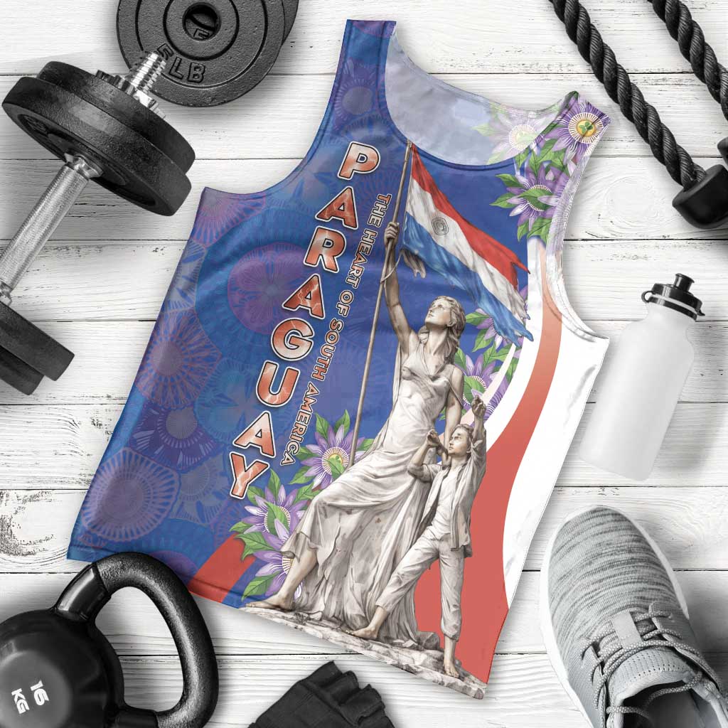 Paraguay Independence Day Men Tank Top The Heart Of South America